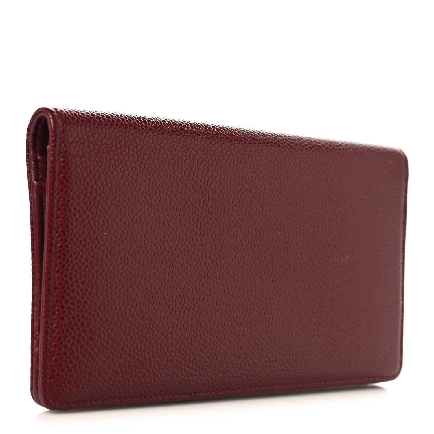 Chanel Caviar Timeless CC Yen Wallet Red 3 of 9