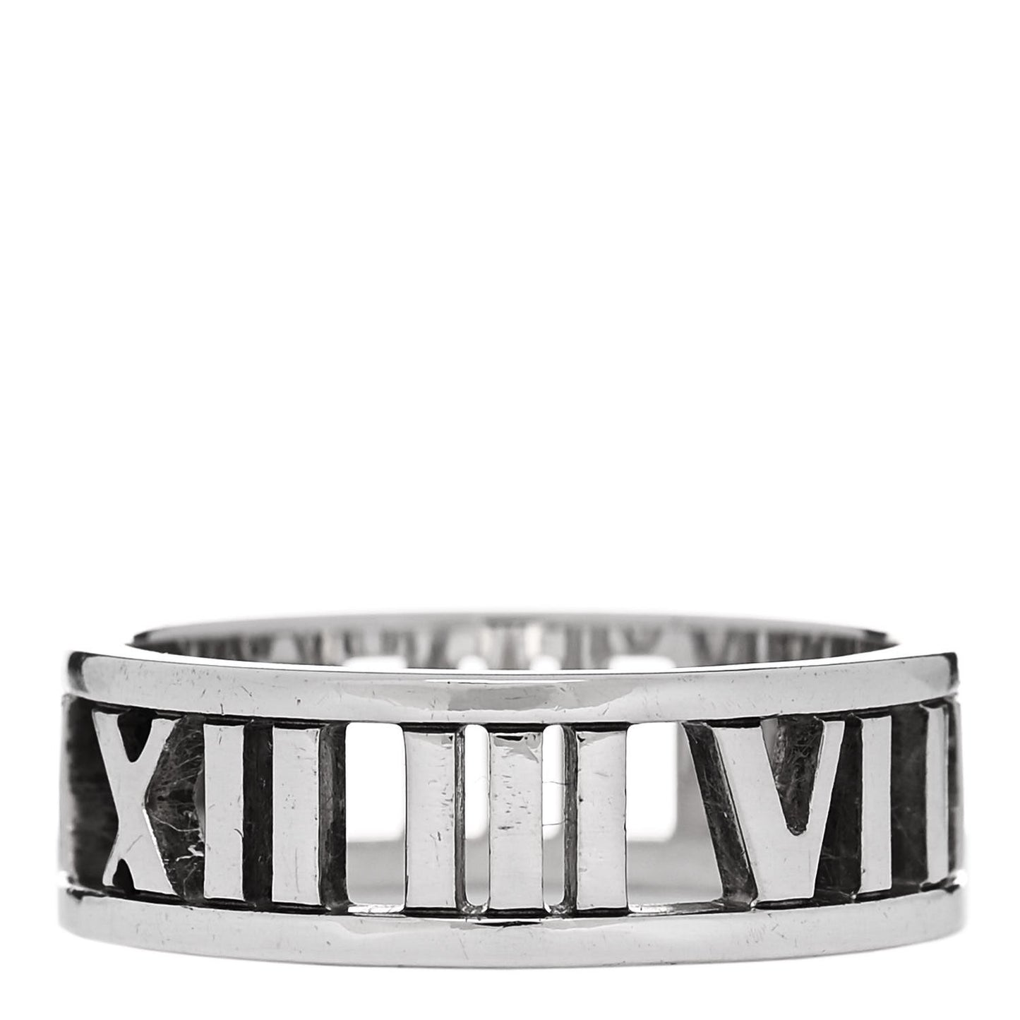 Sterling Silver Wide Atlas Open Ring 56 7.75