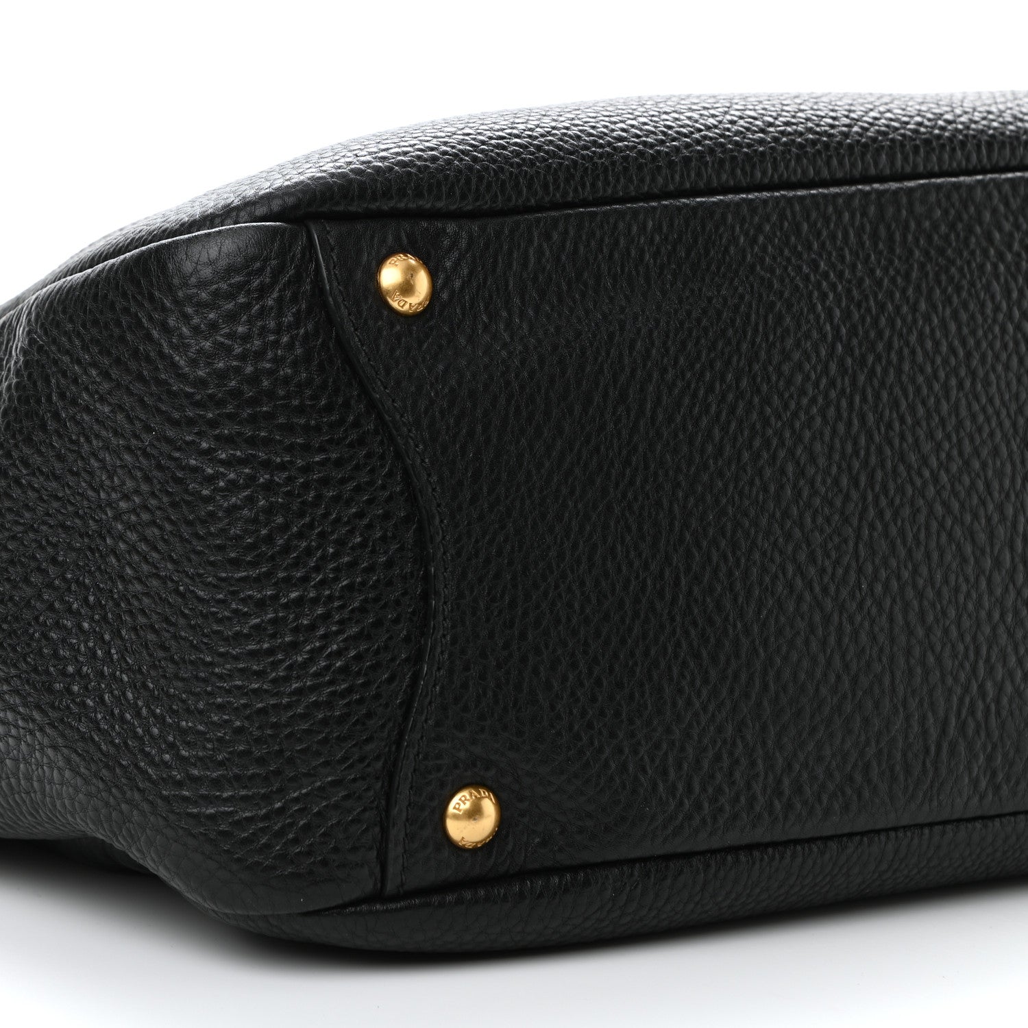 Prada Vitello Daino Side Pocket Hobo Black 9 of 10