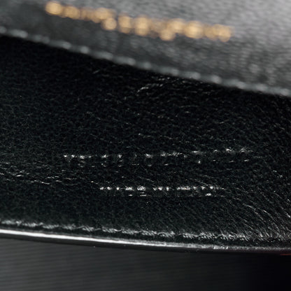 Saint Laurent Grain De Poudre Medium Monogram Kate Satchel Black 8 of 12