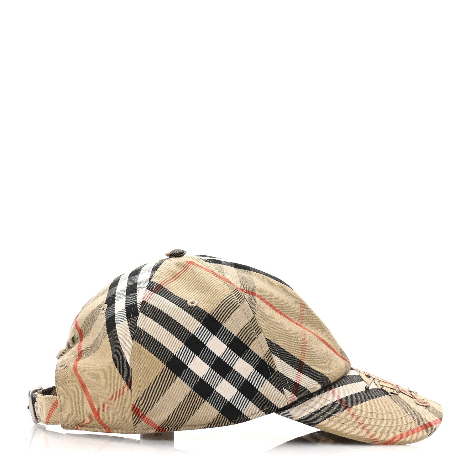 Burberry Cotton Blend Check EKD Baseball Hat L Sand 4 of 10