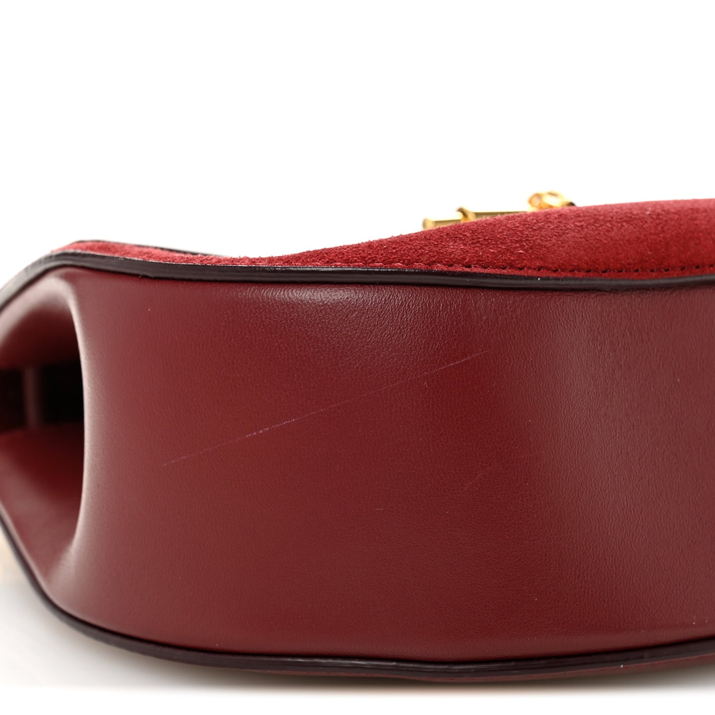 Smooth Calfskin Mini Drew Shoulder Bag  Wine Purple