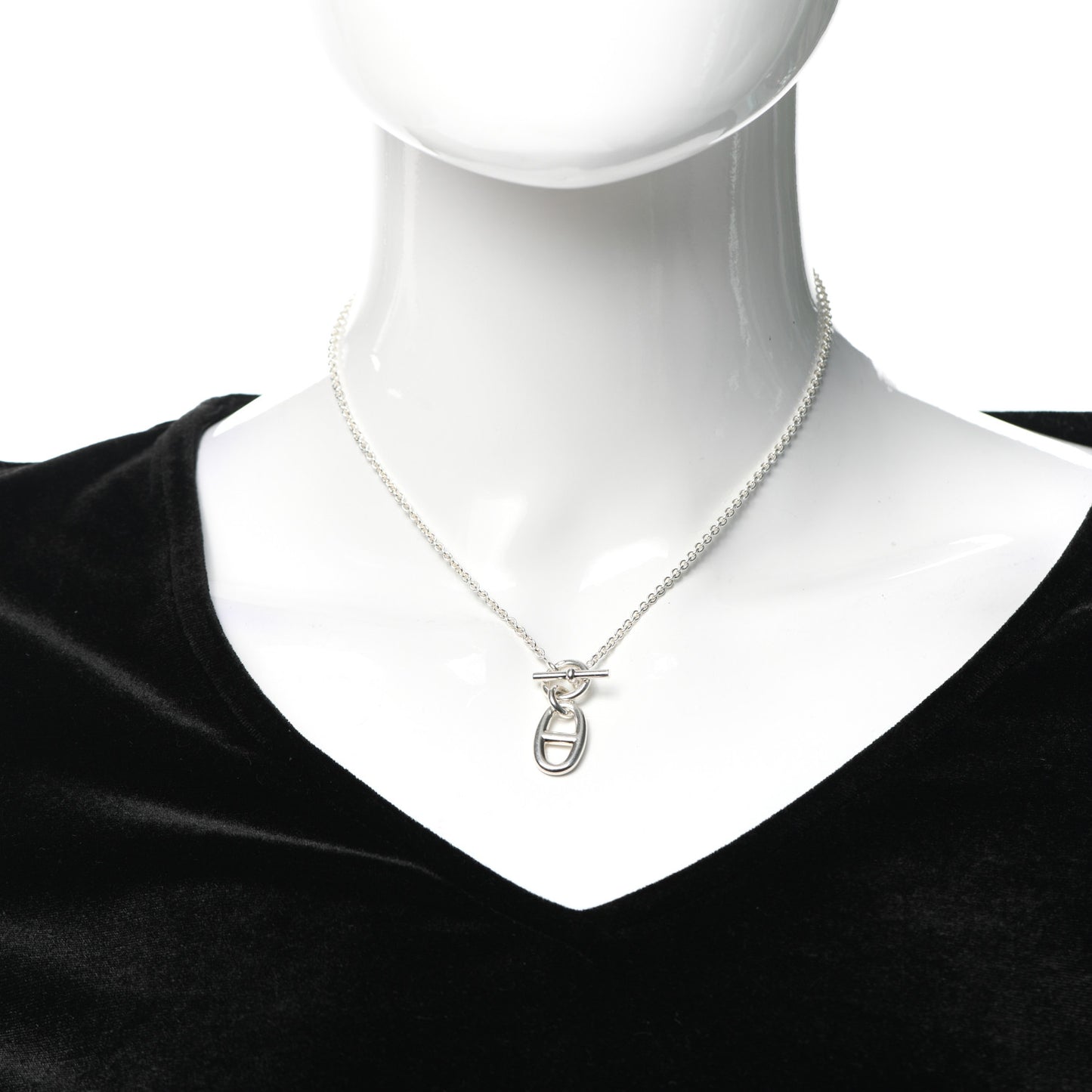 Sterling Silver Amulette Chaine d'Ancre Necklace