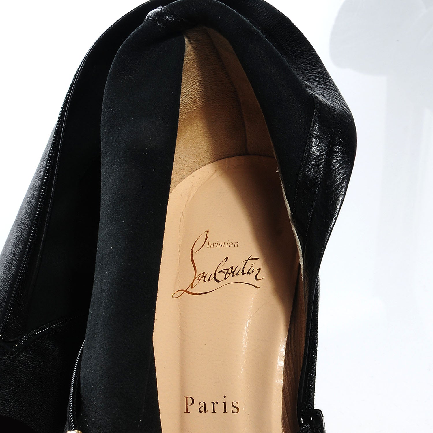 Christian Louboutin Leather Sempre Monica 100 Over the Knee Boot 40.5 Black 17 of 19