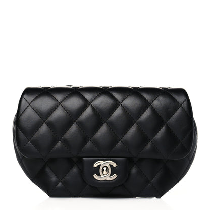 Chanel Calfskin Quilted CC Uniform Flap Belt Bag Black 1 of 10