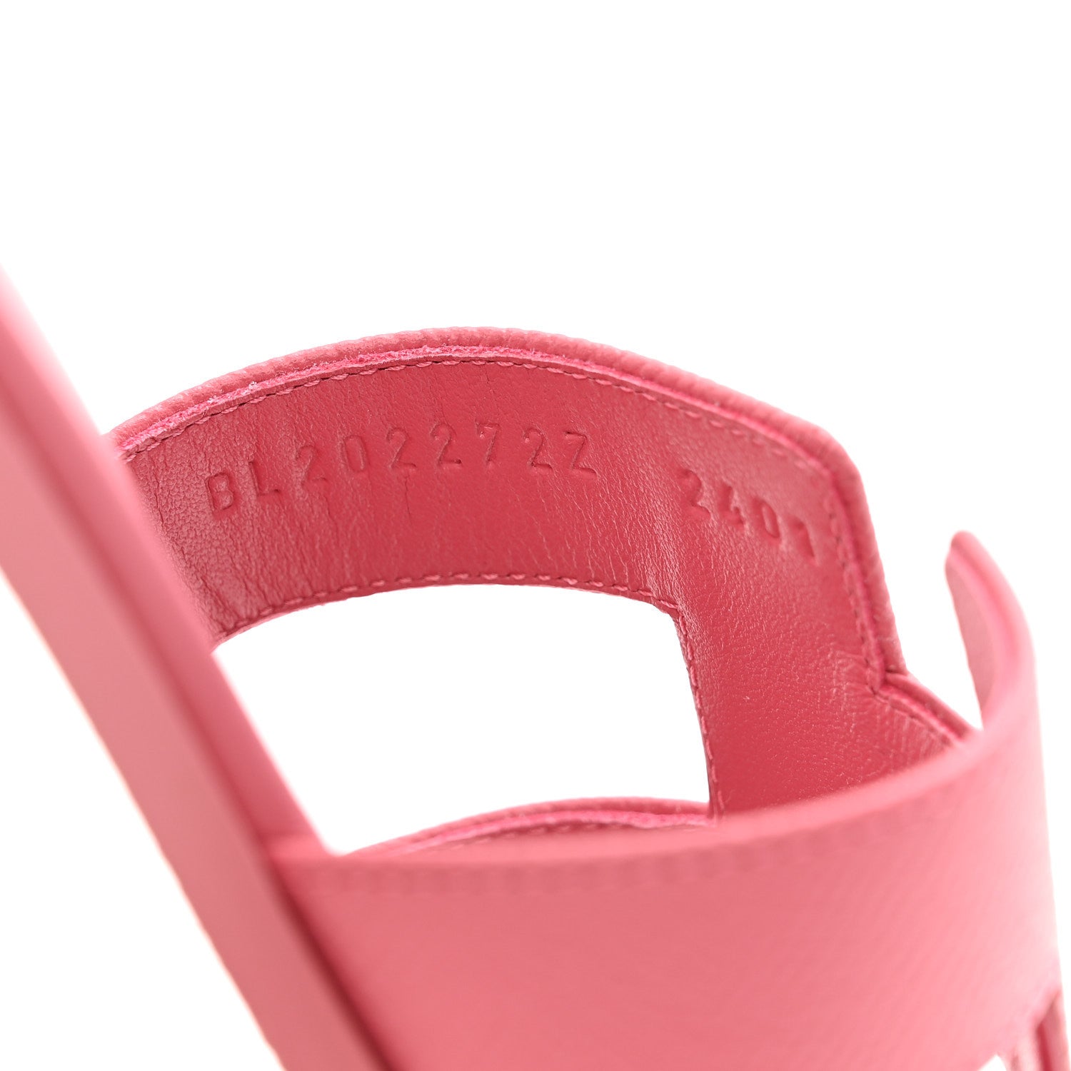 Hermes Epsom Oran Sandals 40.5 Rose De Venise 9 of 10