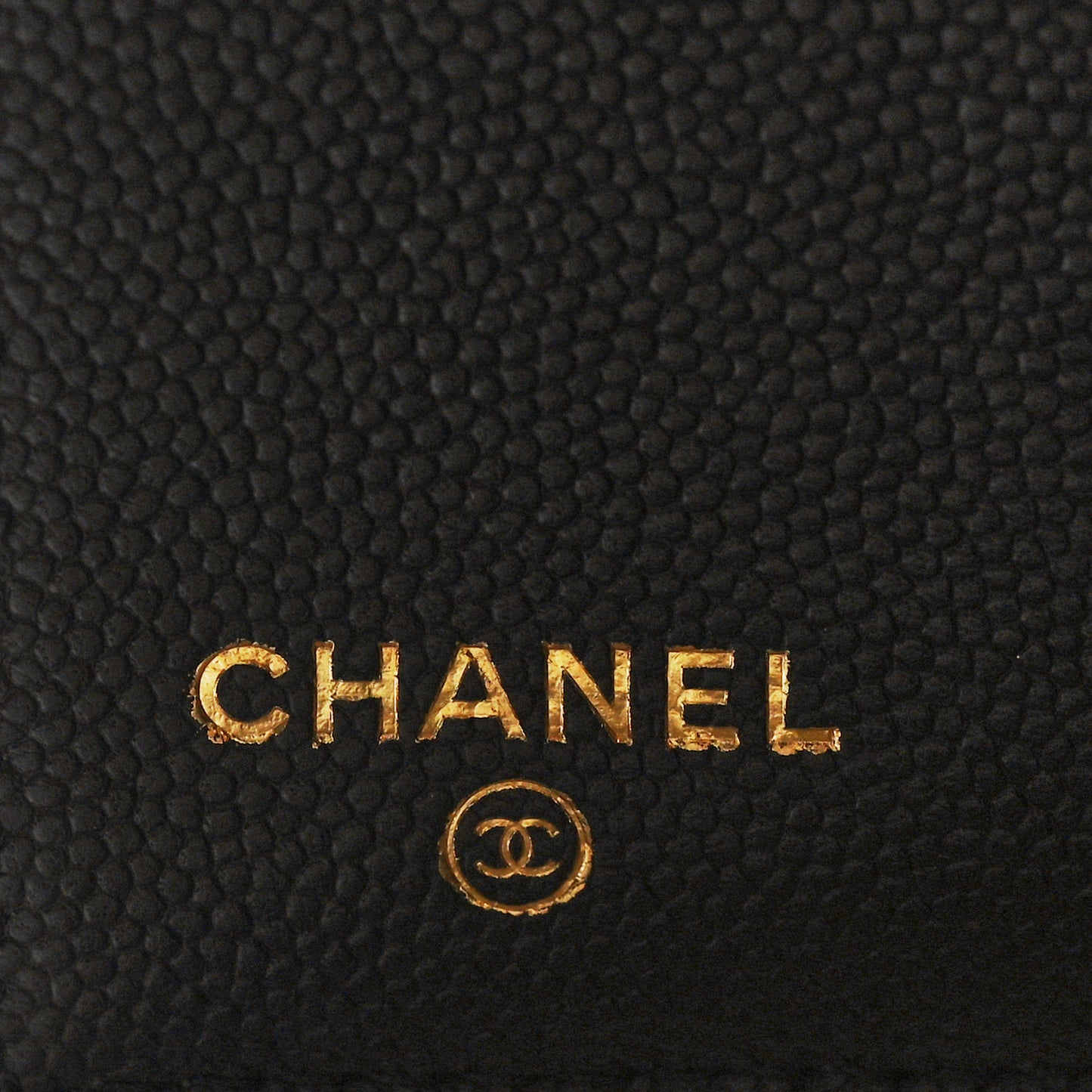 Caviar Quilted Mademoiselle Vintage Compact Flap Wallet Black