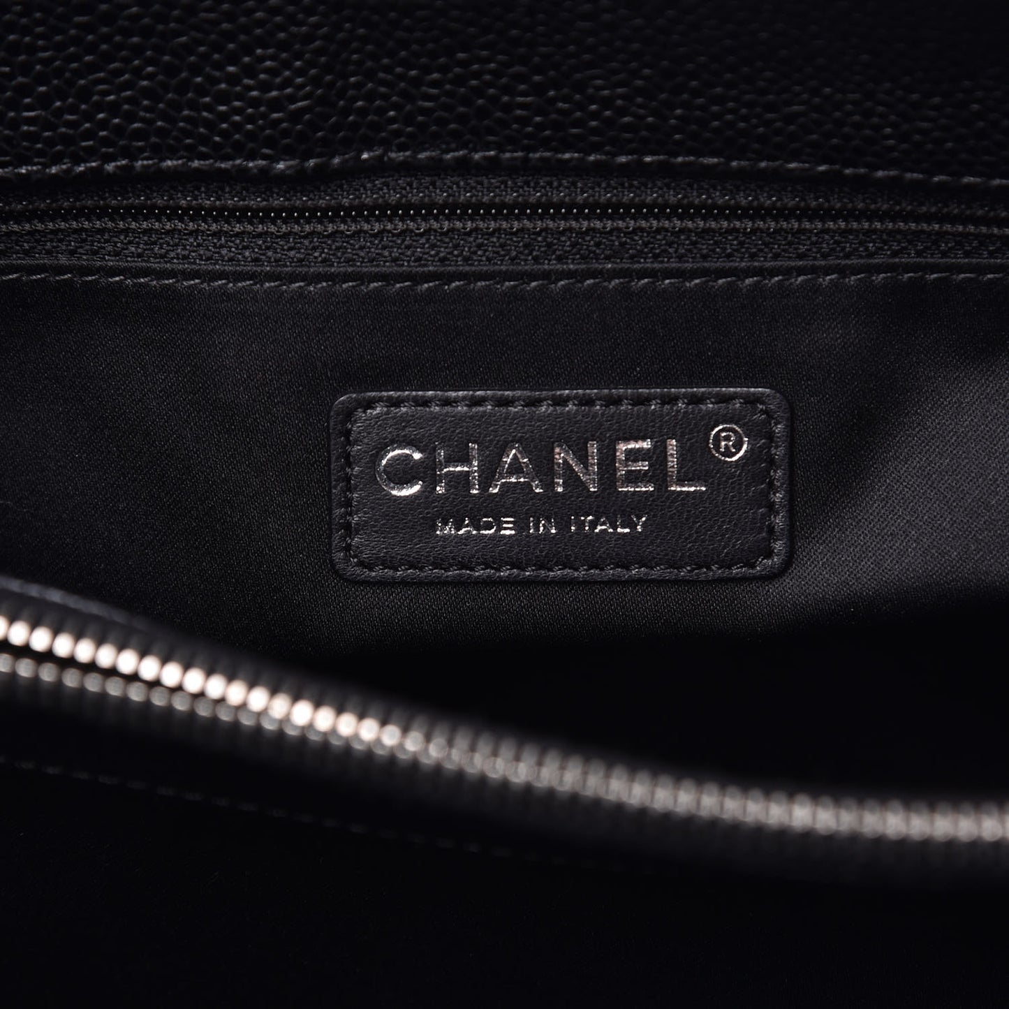 Caviar Quilted Grand Shopping Tote GST Black