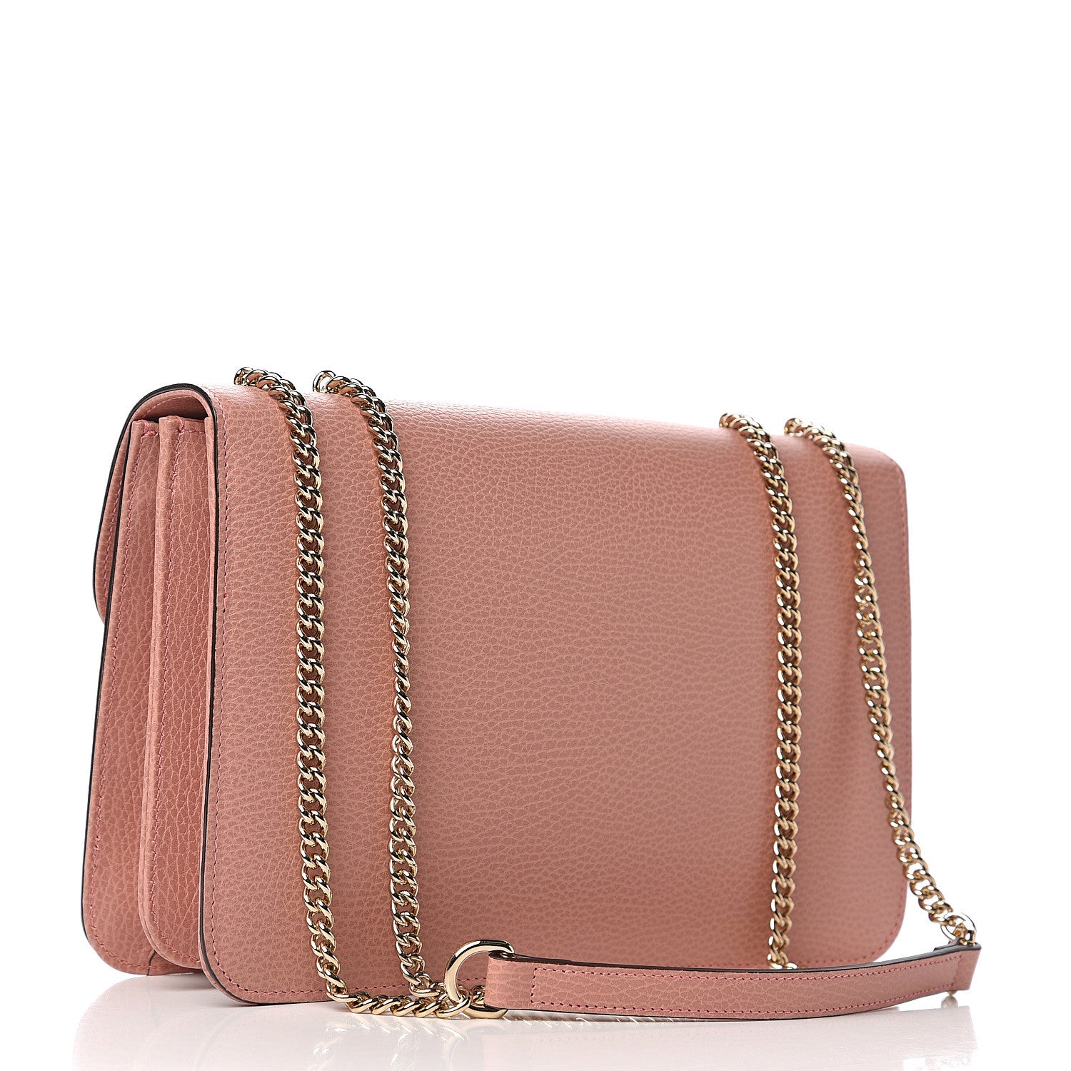 Gucci Dollar Calfskin Interlocking G Shoulder Bag Soft Pink 2 of 10