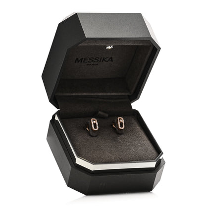 Messika 18K Rose Gold Diamond Move Uno Earrings 6 of 6