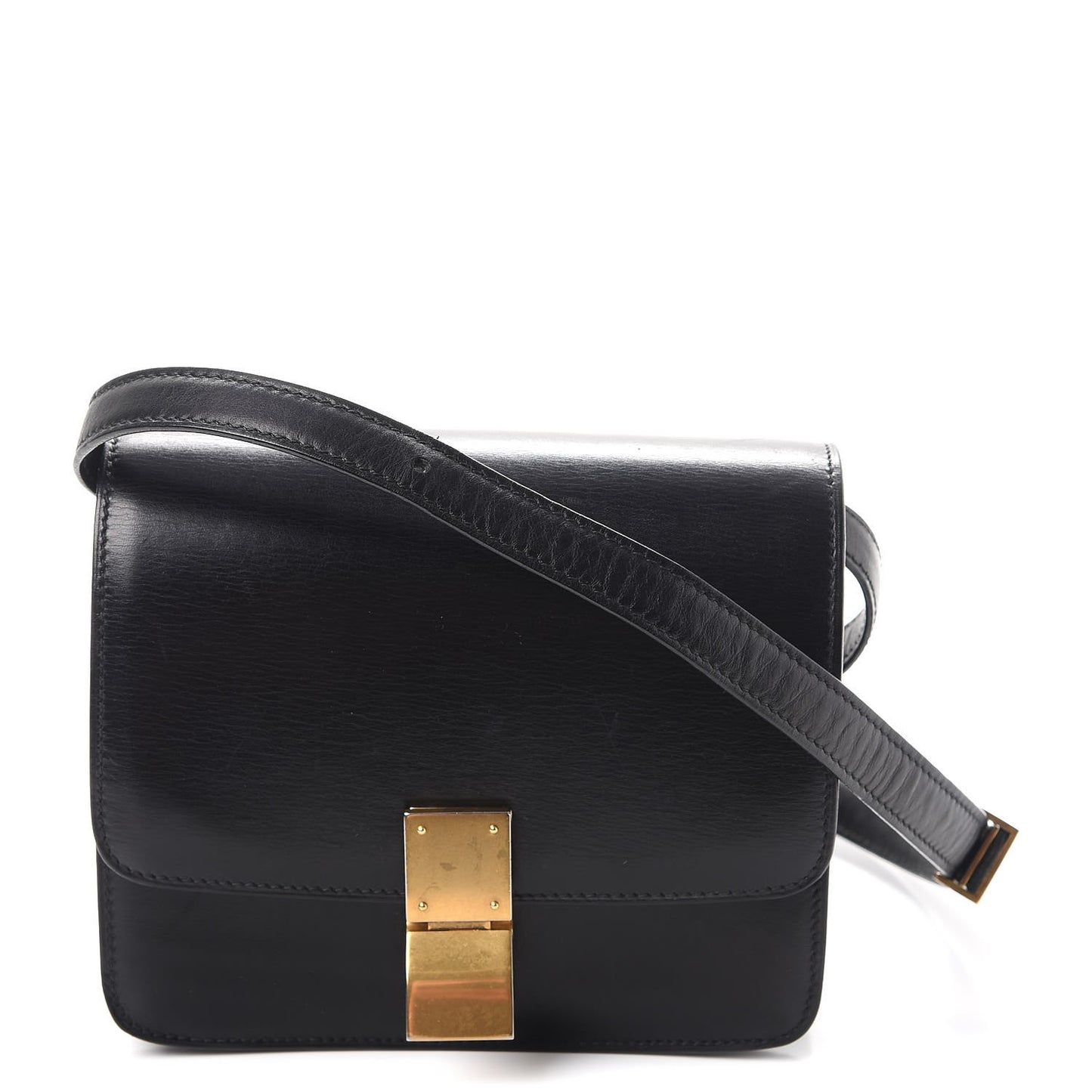 Box Calfskin Small Classic Box Flap Bag Black