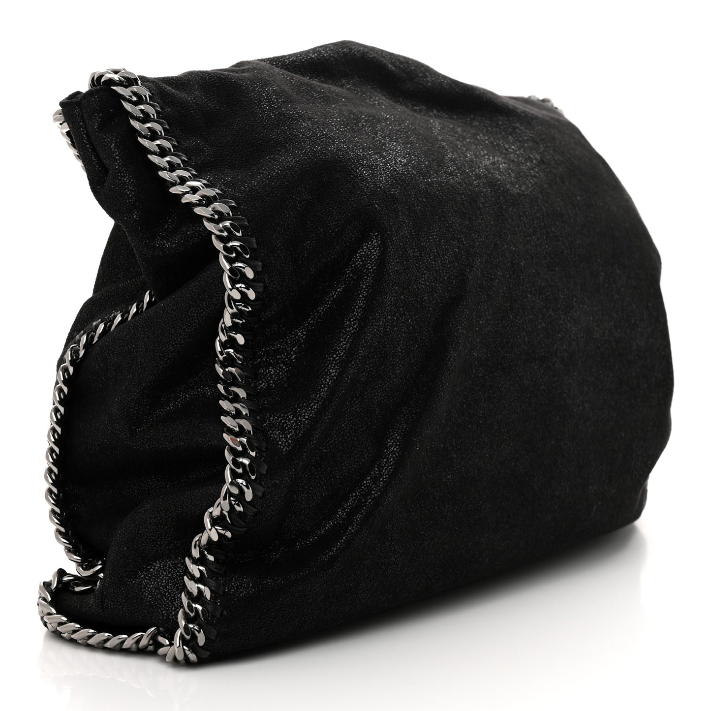 Shaggy Deer Falabella Fold Over Tote Black