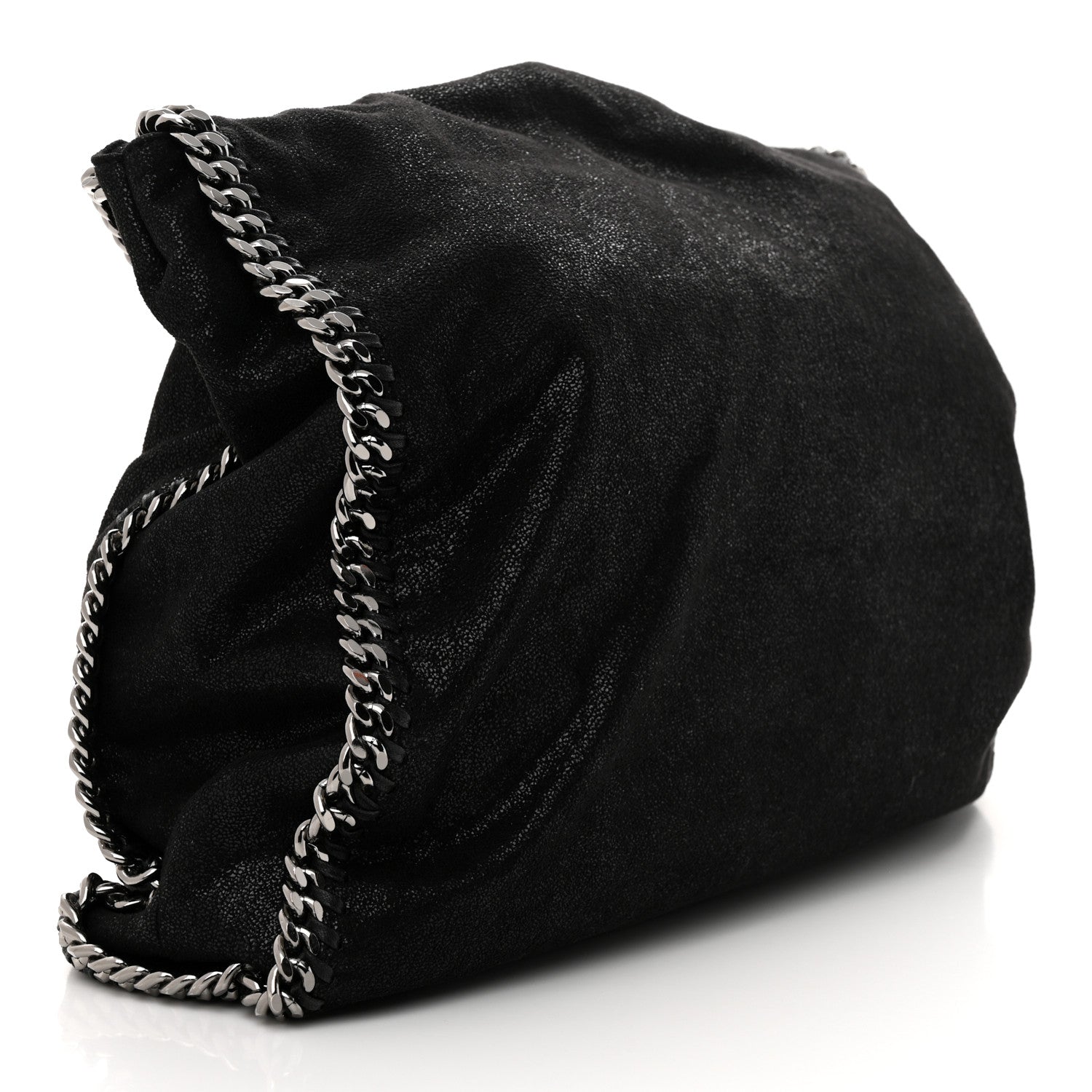 Stella McCartney Shaggy Deer Falabella Fold Over Tote Black 4 of 10