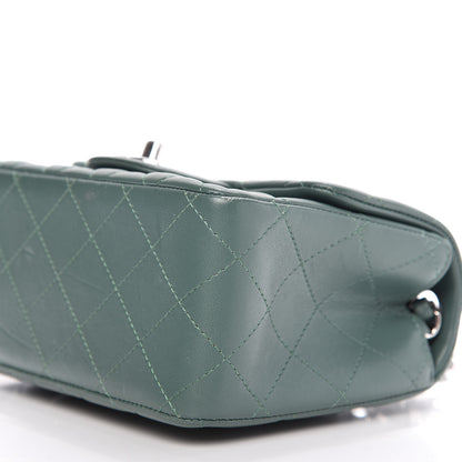 Chanel Lambskin Quilted Mini Square Flap Green 7 of 10