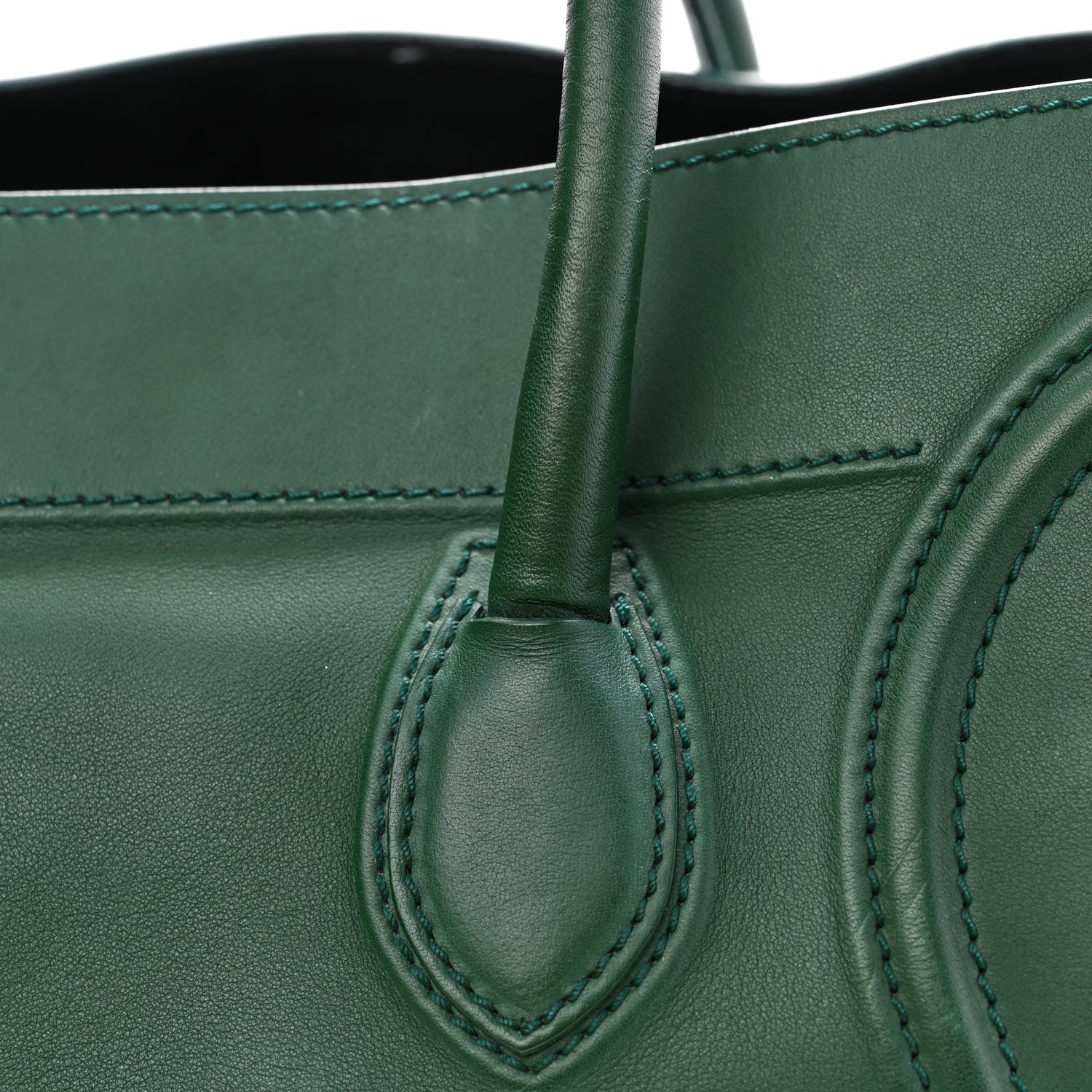 Celine Supple Calfskin Medium Phantom Luggage Emerald 20 of 20