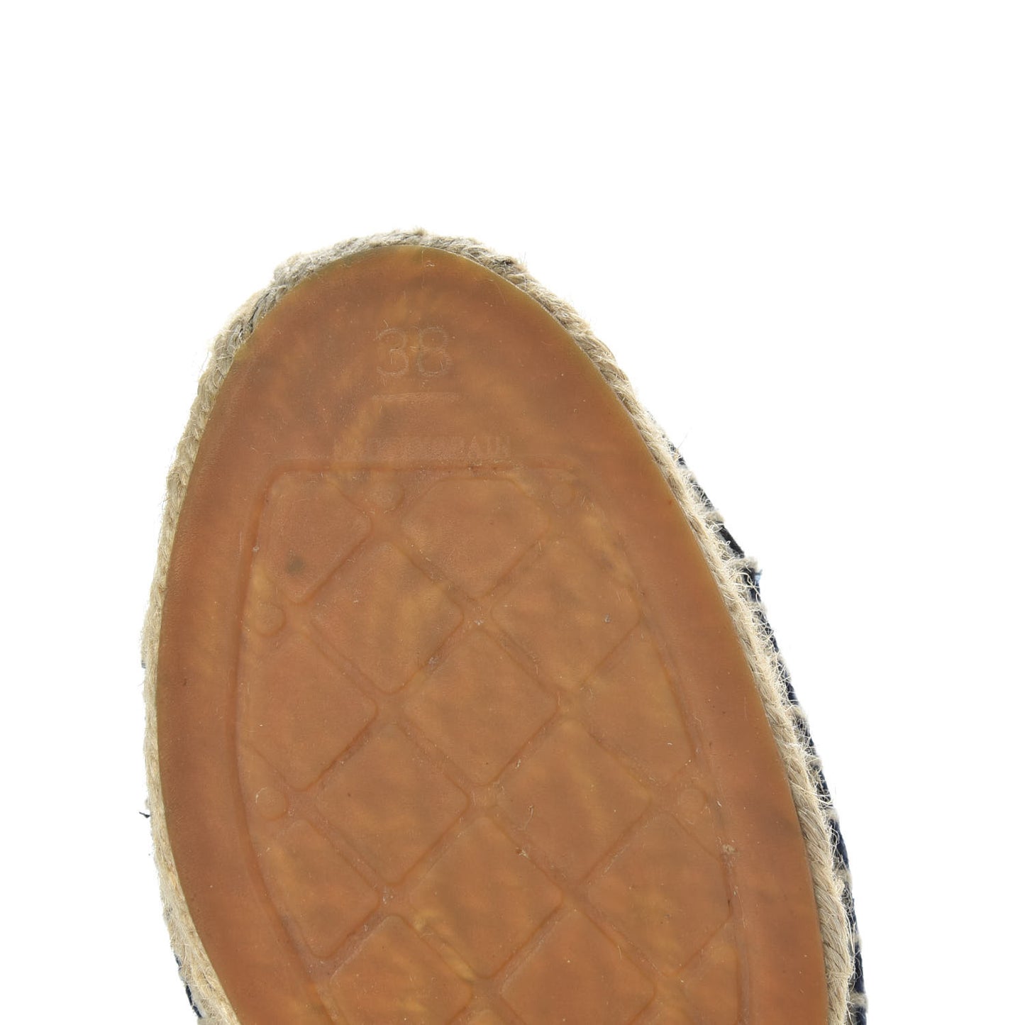 Linen CC Espadrilles 38 Blue Black