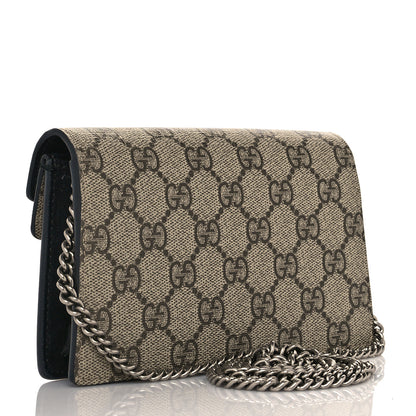 Gucci GG Supreme Monogram Super Mini Dionysus Shoulder Bag Black 3 of 9