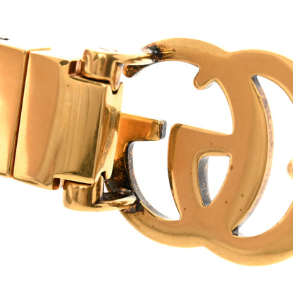 Gucci Calfskin GG Supreme Monogram Double G Reversible 20mm Belt 80 32 Beige Ebony Black 8 of 9