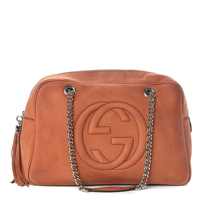 Gucci Vitello Range Medium Soho Bowler Old Whisky 1 of 16