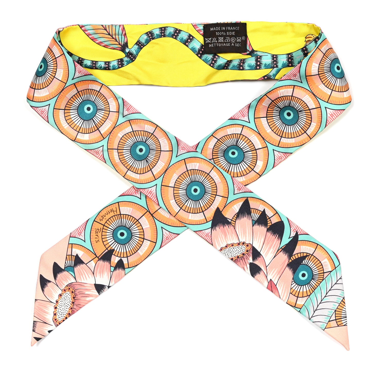 Silk Savana Dance Twilly Orange Vert Jaune
