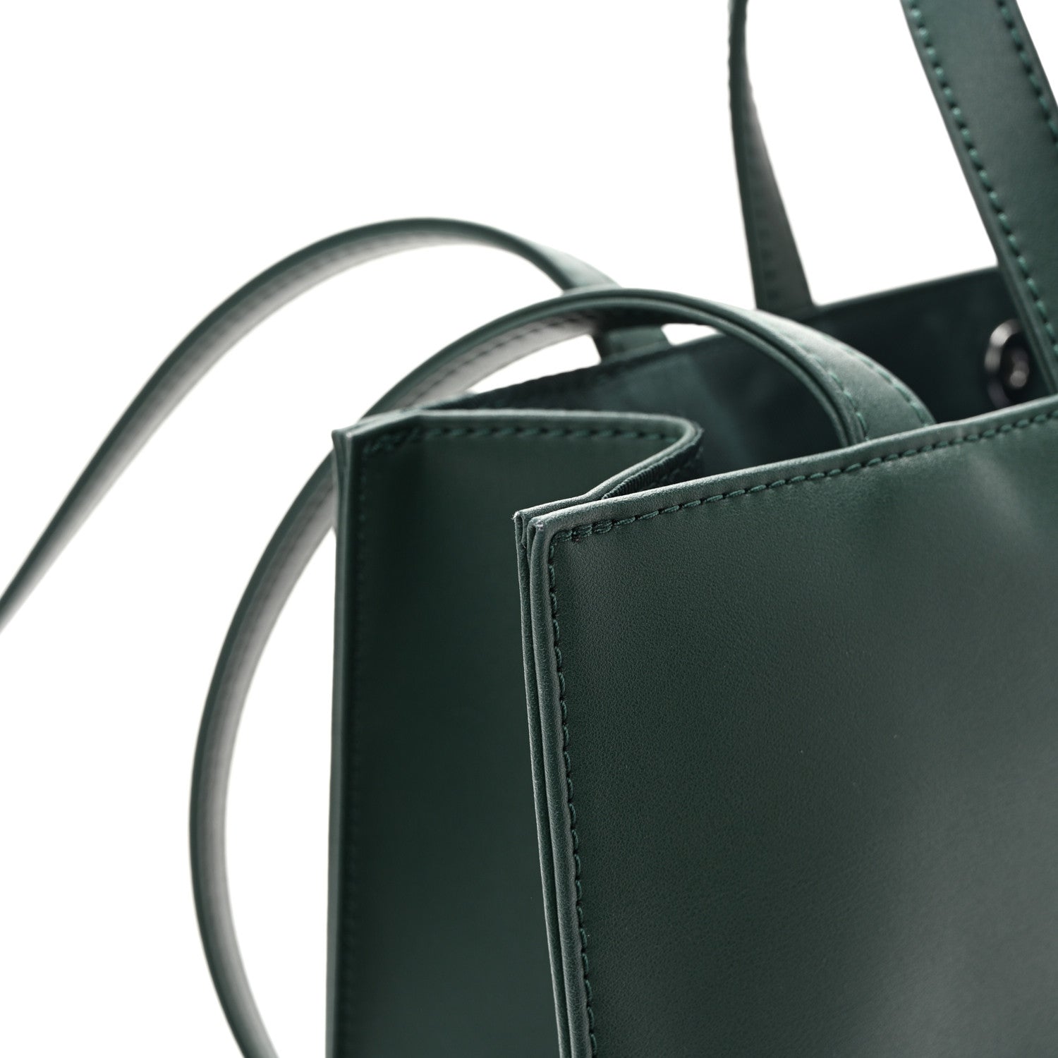 Telfar Vegan Leather Medium Shopping Bag Dark Olive 11 of 11