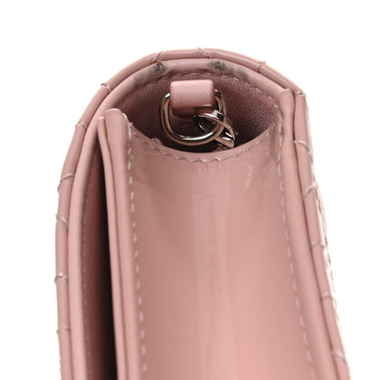Christian Dior Patent Cannage Lady Dior Clutch Rose Clair 12 of 14