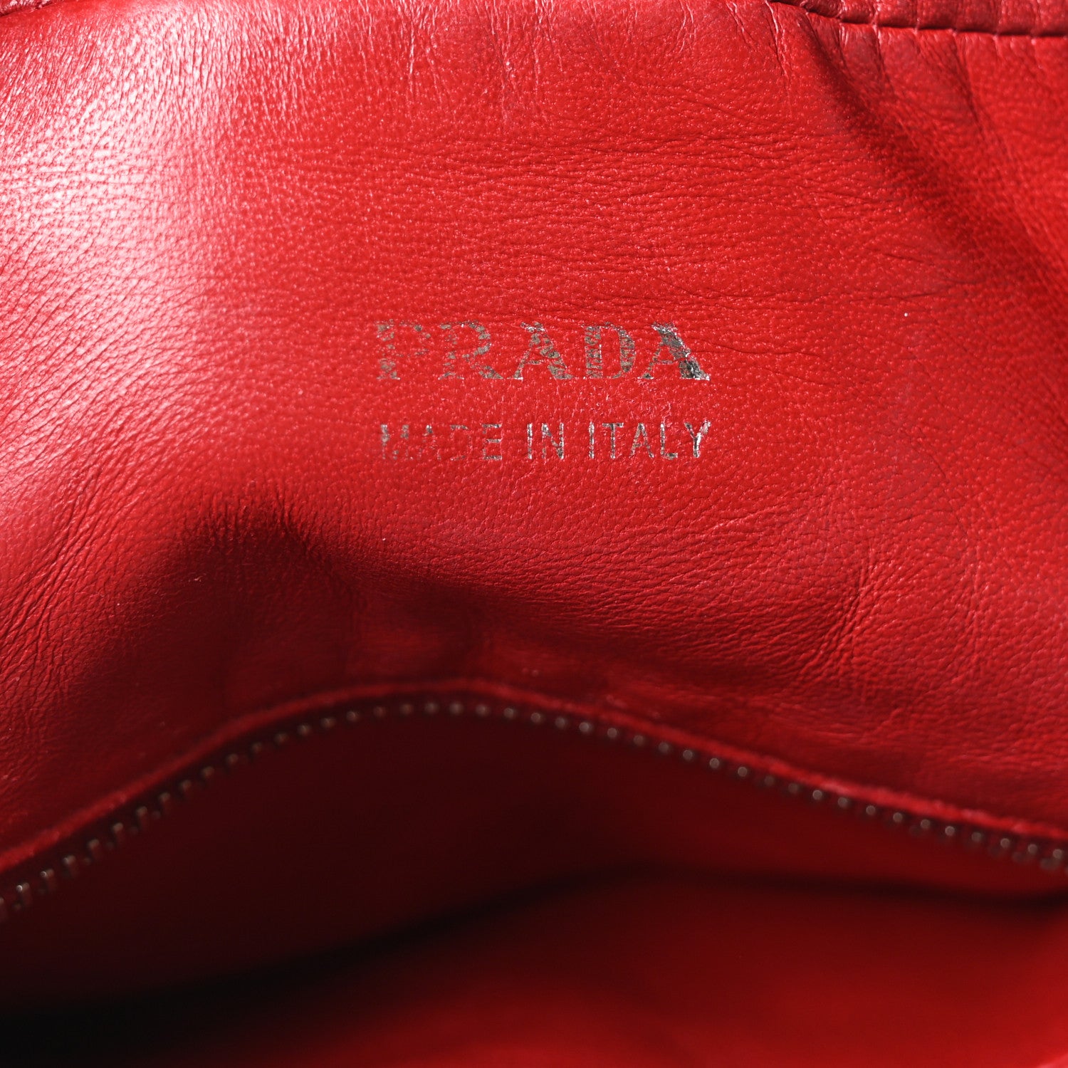 Prada Vitello Daino Chain Satchel Bag Lacca 6 of 9