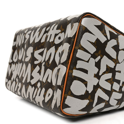 Louis Vuitton Monogram Graffiti Speedy 30 Silver 9 of 9