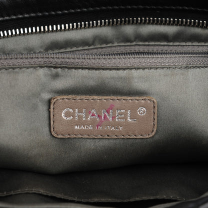 Chanel Lambskin Sharpei Shopping Tote Black 6 of 7