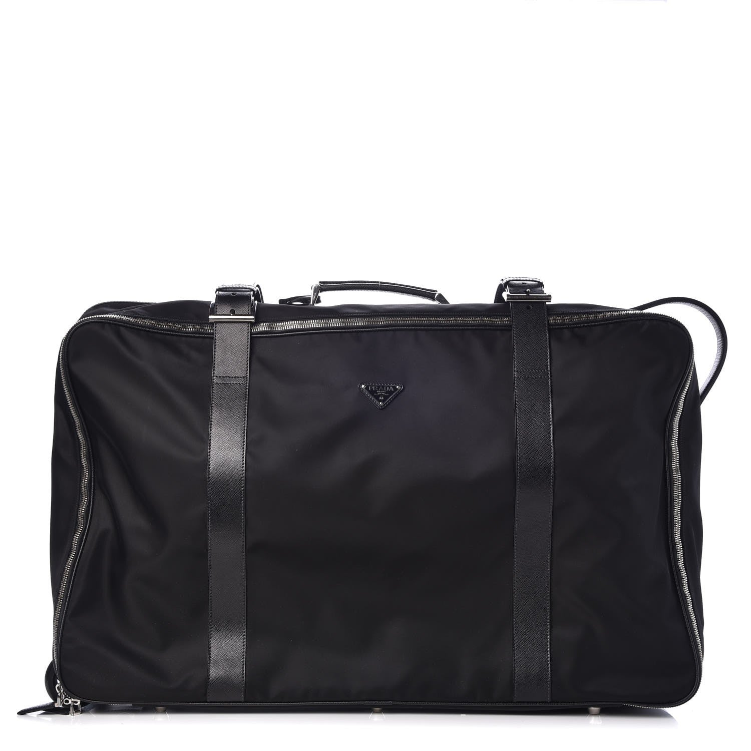 Prada Tessuto Nylon Saffiano Suitcase Black 1 of 10