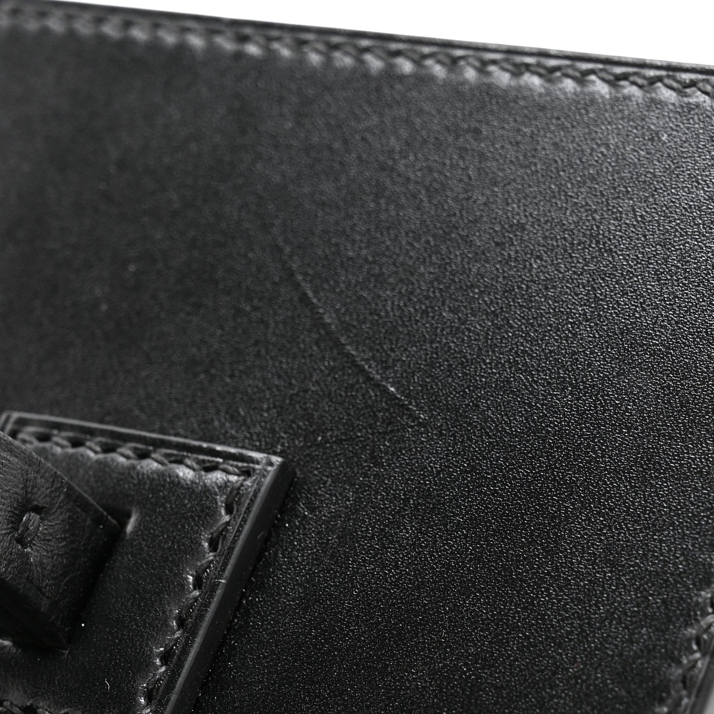 Calfskin Mini Vanity Case Clutch Black