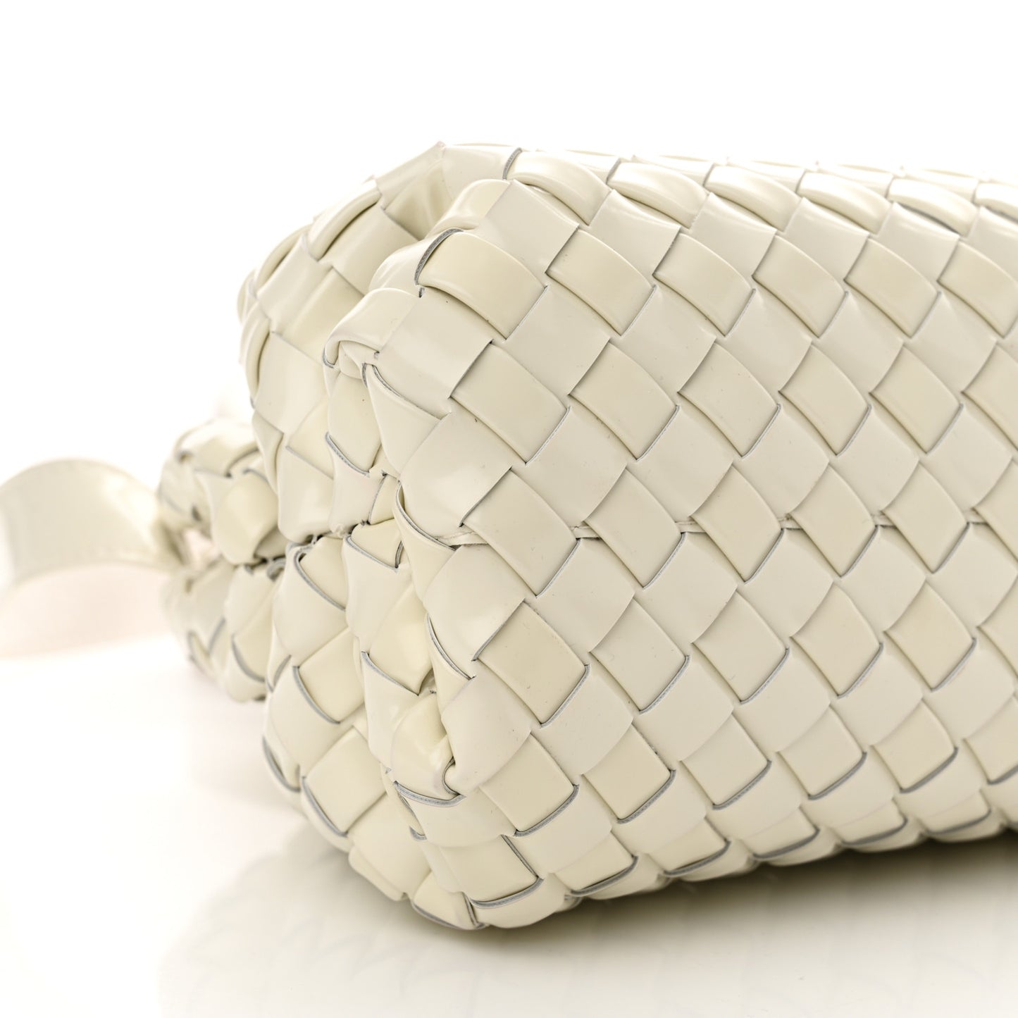 Nappa Intrecciato Small Handle Bag Chalk