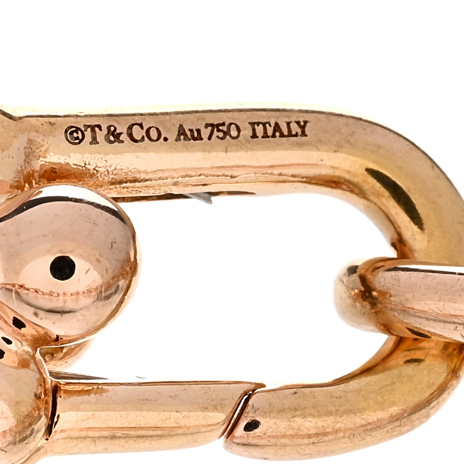 Tiffany 18K Rose Gold Small HardWear Link Bracelet 3 of 3