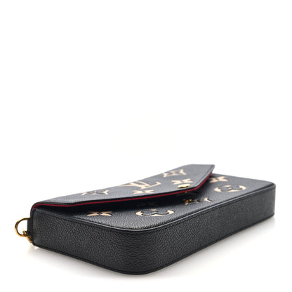 Louis Vuitton Empreinte Monogram Giant Felicie Pochette Black Beige 4 of 8