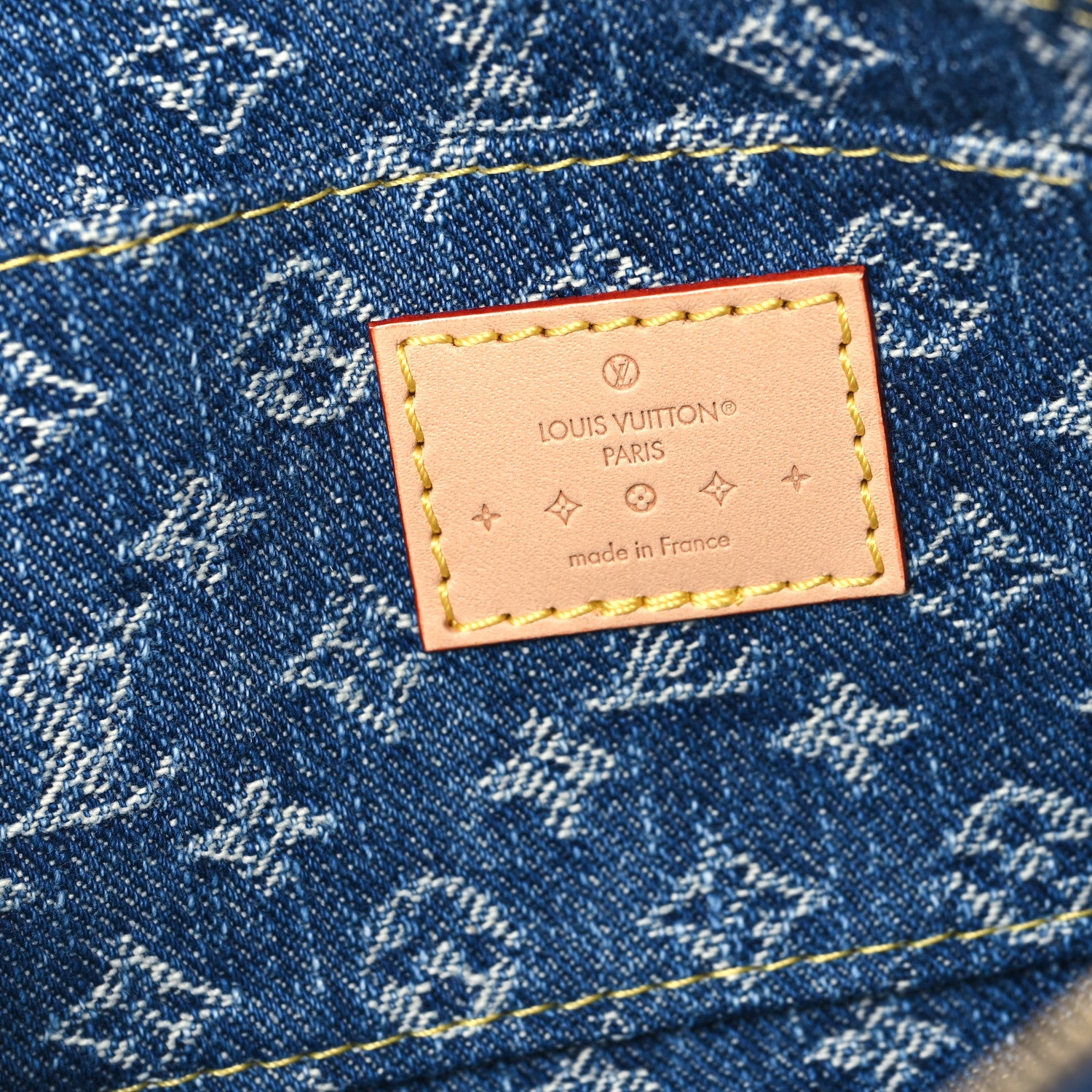 Louis Vuitton Denim Giant Monogram Pochette Cosmetique PM Denim Blue 6 of 8