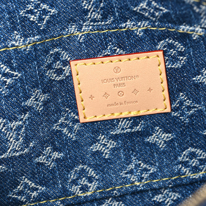Louis Vuitton Denim Giant Monogram Pochette Cosmetique PM Denim Blue 6 of 8