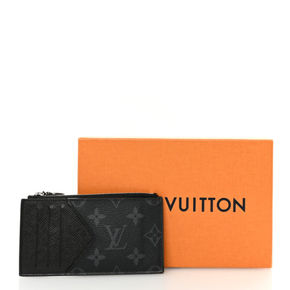 Louis Vuitton Monogram Eclipse Taiga Coin Card Holder 10 of 10