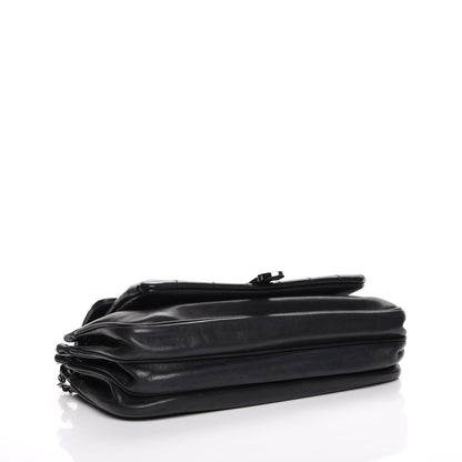 Chanel Lambskin Quilted Accordion Mademoiselle Flap Black 4 of 7