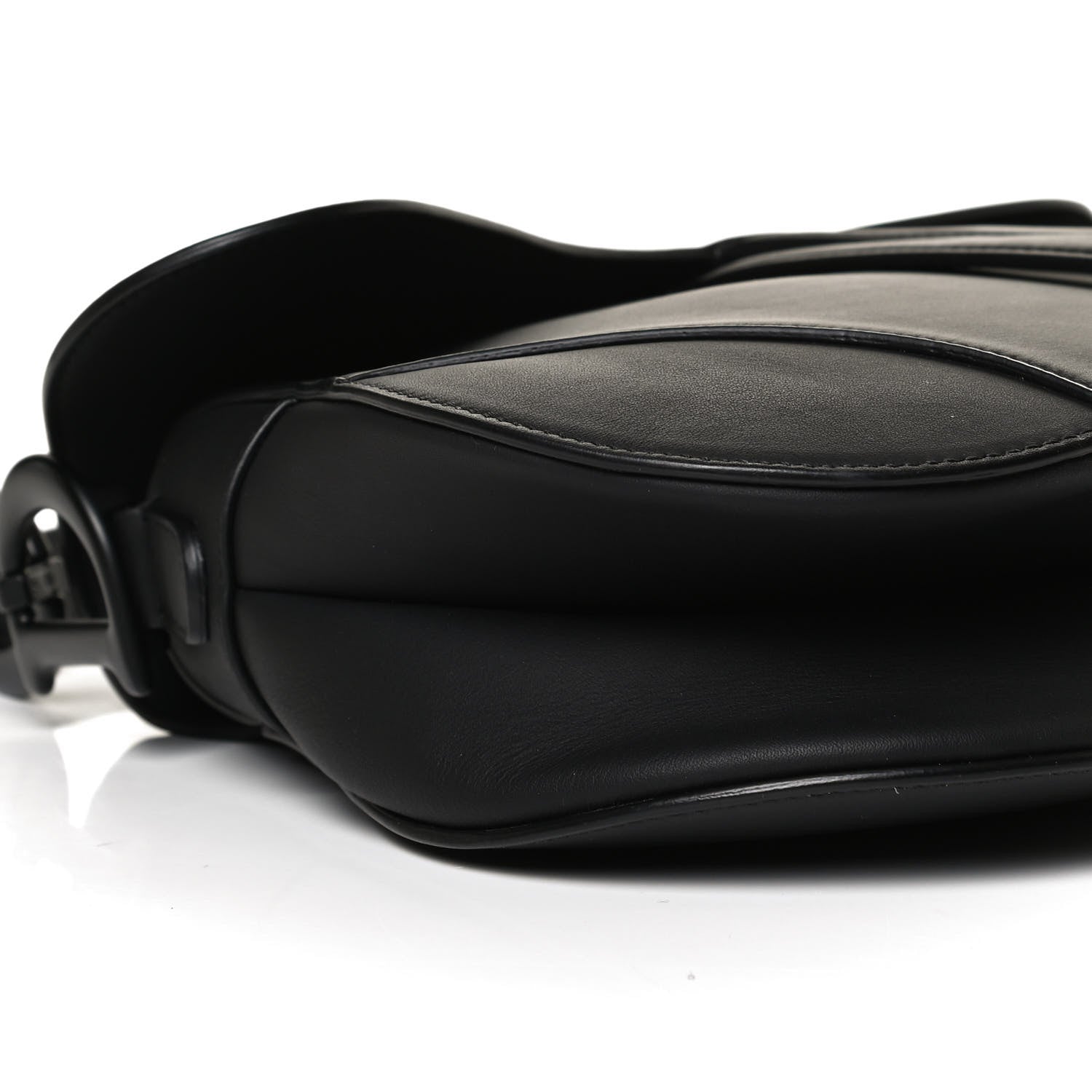 Christian Dior Ultra Matte Calfskin Saddle Bag Black 9 of 12