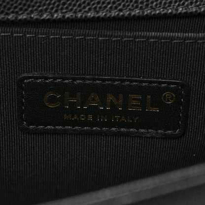 Chanel Caviar Quilted Medium Boy Flap Black 6 of 9