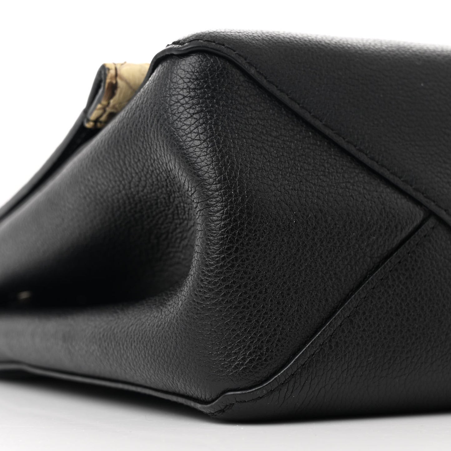 Snakeskin Lockme II Top Handle Black