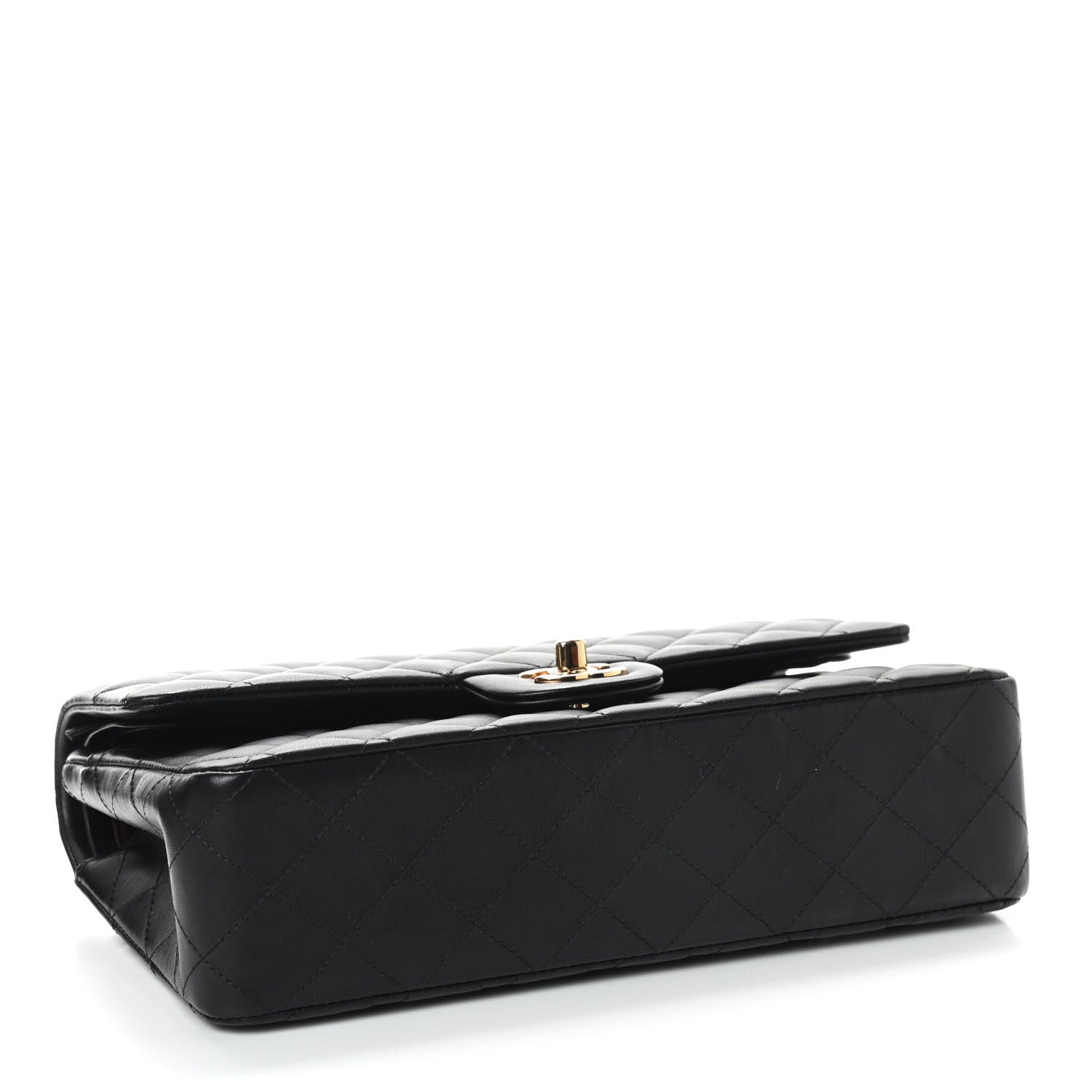 Chanel Lambskin Quilted Medium Double Flap Black 3 of 8