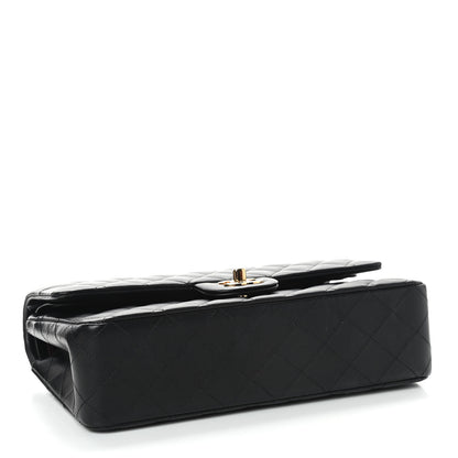 Chanel Lambskin Quilted Medium Double Flap Black 3 of 8