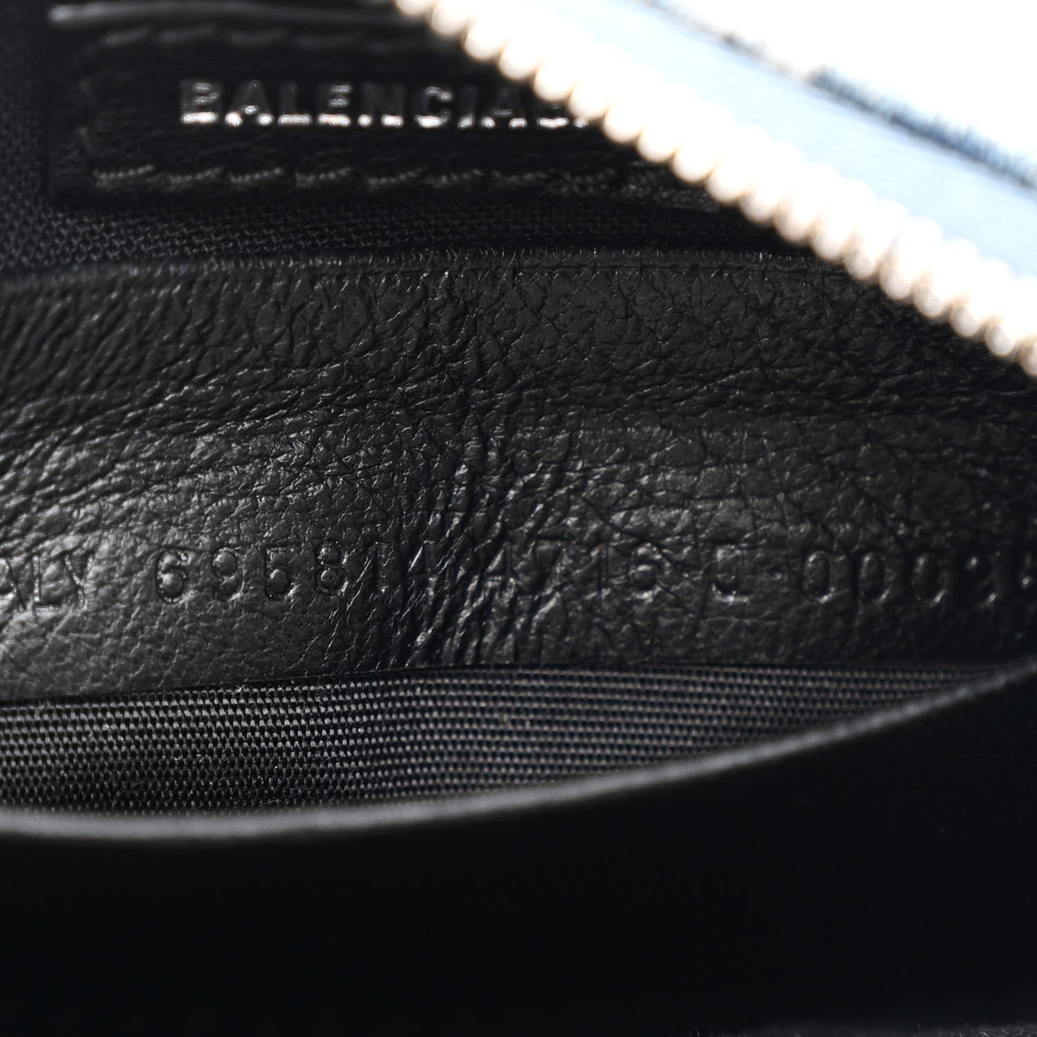 Balenciaga Bleached Denim BB Monogram Le Cagole Mini Purse With Chain Blue 8 of 11