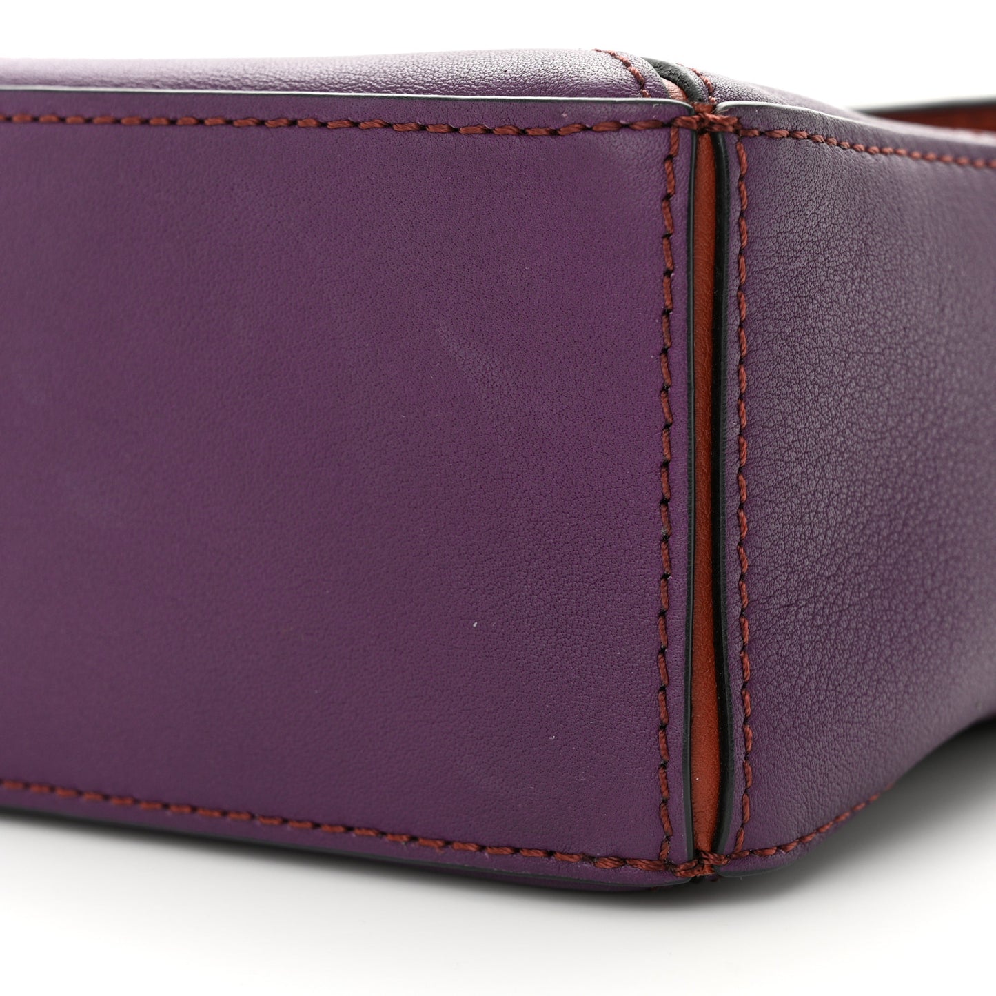 Calfskin Mini Puzzle Bag Spice Pumpkin