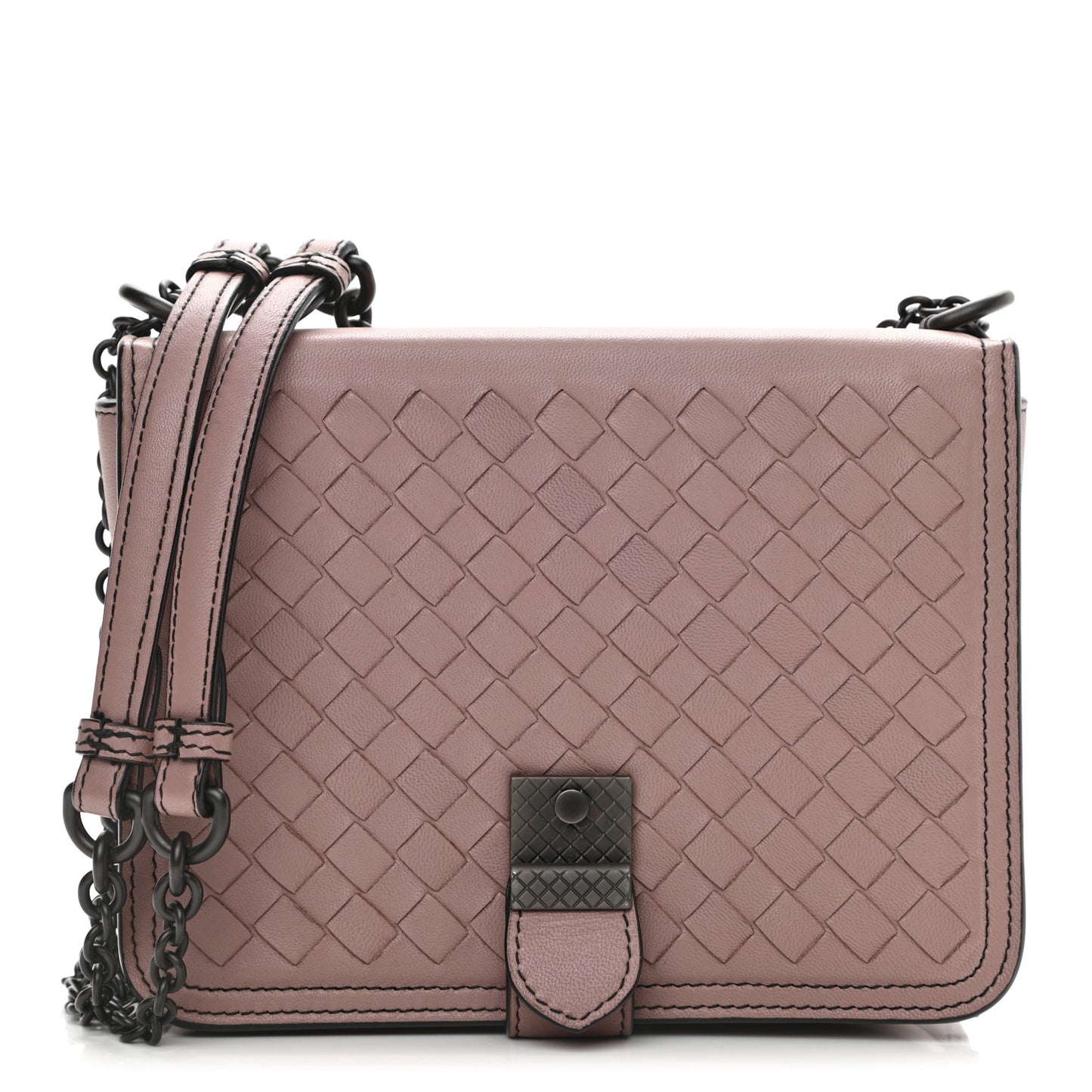 Nappa Intrecciato Small Runway Shoulder Bag Light Purple