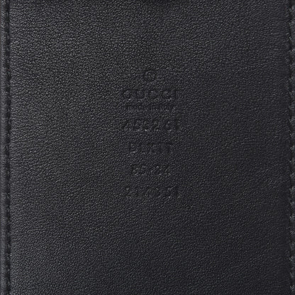 Gucci Moon Calfskin Pearl Double G 70mm Belt 85 34 Black Cream 4 of 7