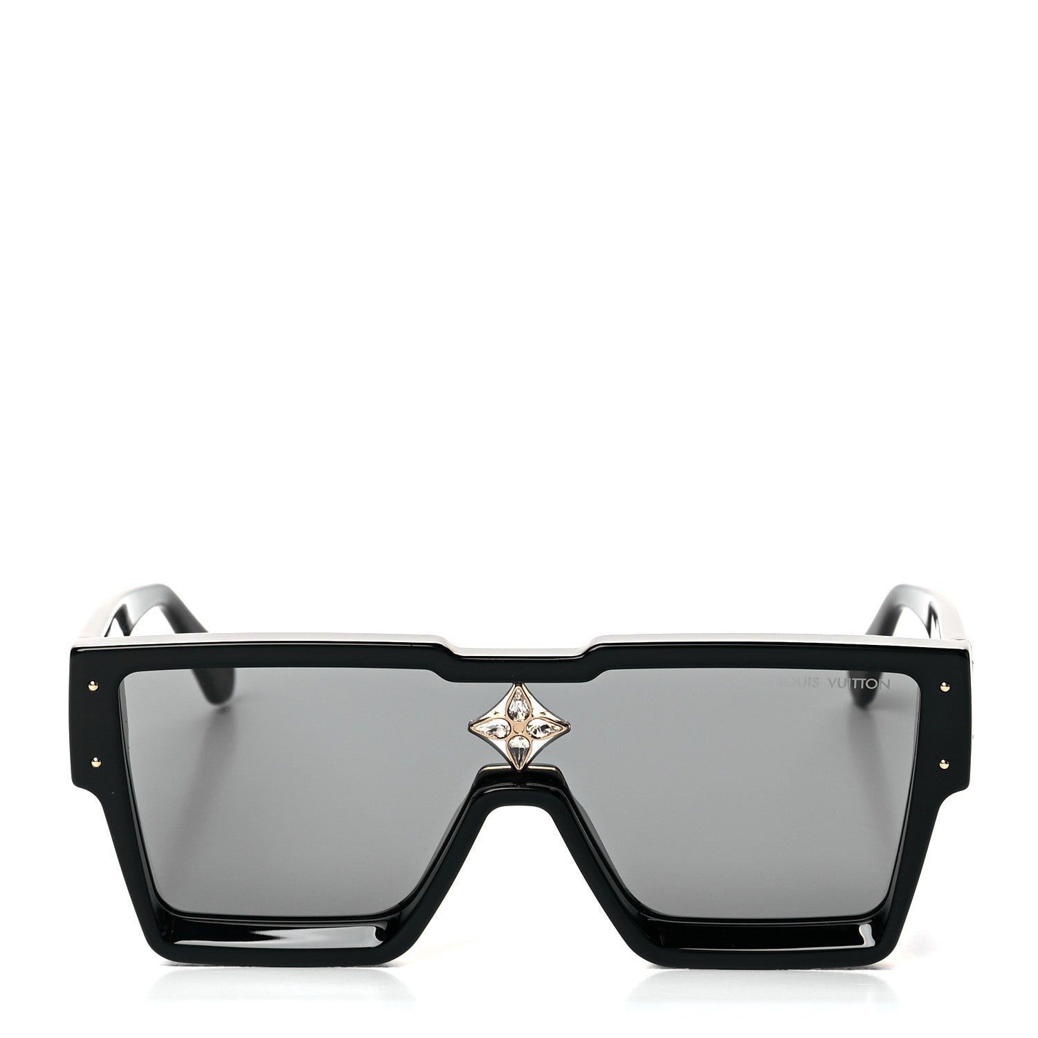 Louis Vuitton Acetate Swarovski Crystal Cyclone Sunglasses Z1578W Black 4 of 7