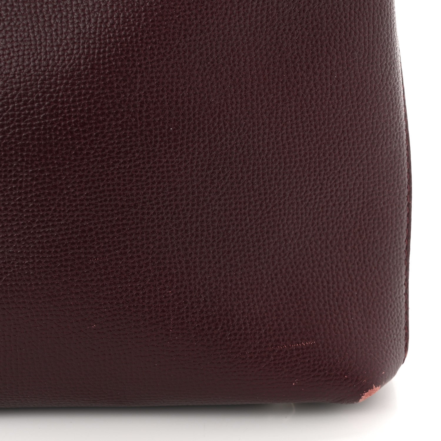Burberry Grainy Calfskin House Check Medium Banner Tote Mahogany Red 11 of 13