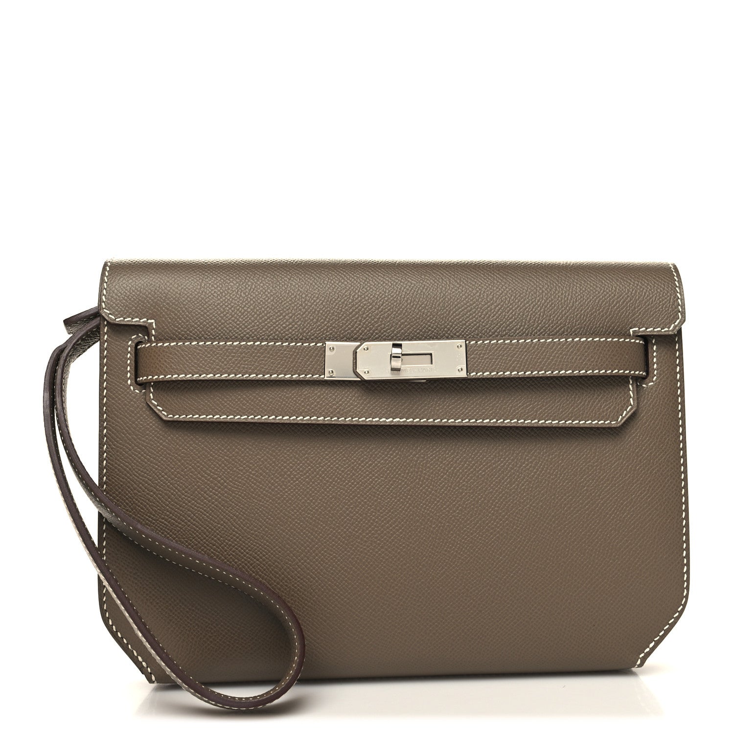 Hermes Epsom Kelly Depeches 25 Pouch Etoupe 1 of 11